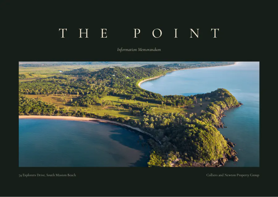 The cover of The Point's Information Memorandum