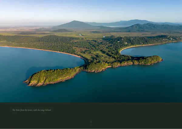 The Point from the water, the range behind, across the full page.