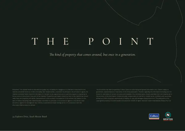 The back cover: The Point, one line, and the agents’ marks.
